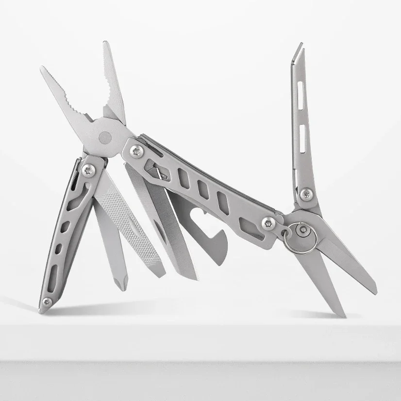 NexTool-فتاحة زجاجات رئيسية صغيرة قابلة للطي ، 10 في 1 ، متعددة الوظائف ، أداة يدوية EDC ، مفك براغي ، كماشة صغيرة ، أحمر ، أخضر ، خارجي