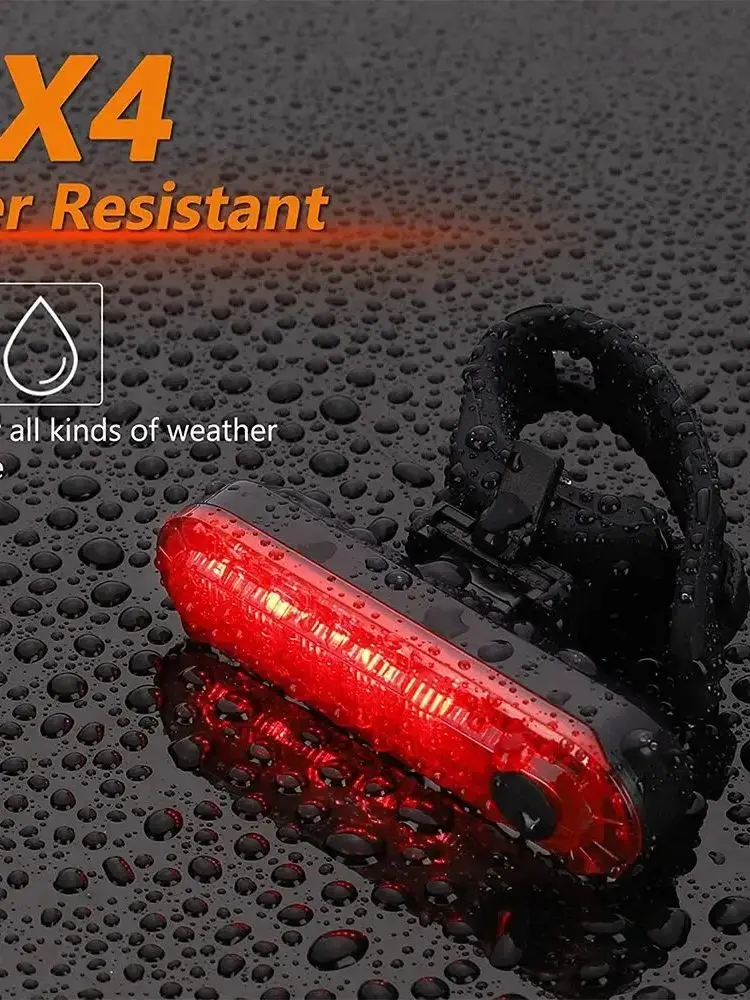 AliExpress 2PCS Bike Tail Lights USB Rechargeable Cycling Rear Light Waterproof Night Riding Safety Warning