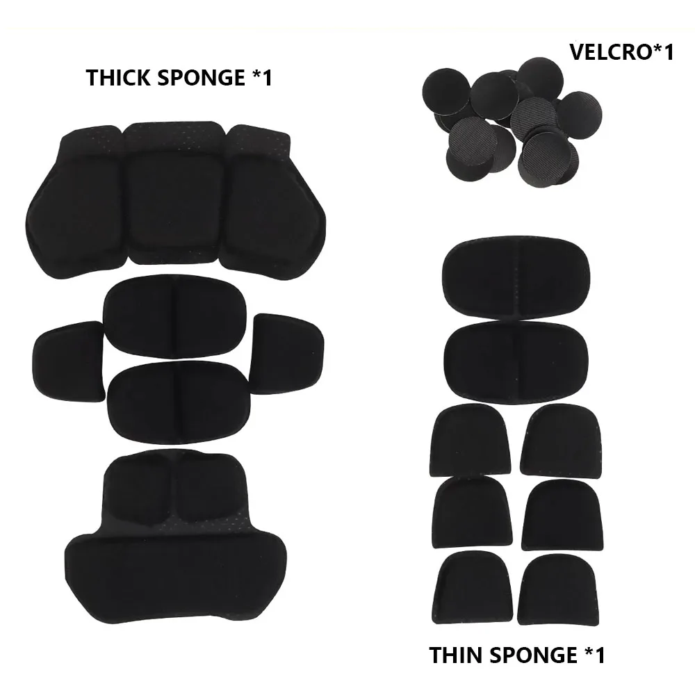 Tactical Helmet Protective Pads Thick and Thin Two In One Memory Foam Pads Soft Breathable Super High Cut Helmet Accessories