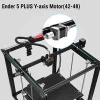 2PCS Ender 5 PLUS Double shaft 42-48 Y-axis Motors 48MM Extruder Stepper motor For Creality Ender-5 plus CNC Laser 3D Printer