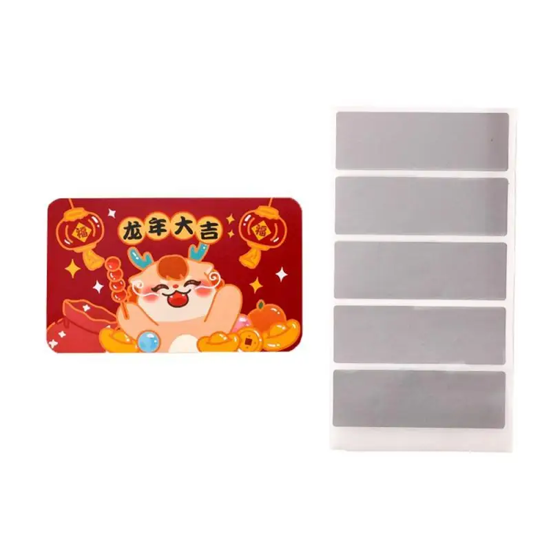 1/3/5SETS Rich And Colorful Wish Scratch Card Interactive Chinese New Year Scratch Card Household Products Highly Rated Diy