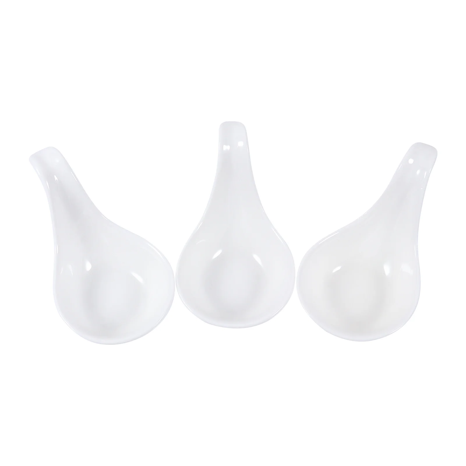 

3Pcs Premium Ceramic Seasoning Dishes Caviar Spoon for Sauces Appetizers Modern Kitchen Tableware Gift Seasoning Dish