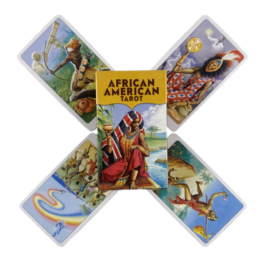 

Африканские и американские карты Таро, 78 колодов, издание гадания с англоязычными изображениями, игры в игры