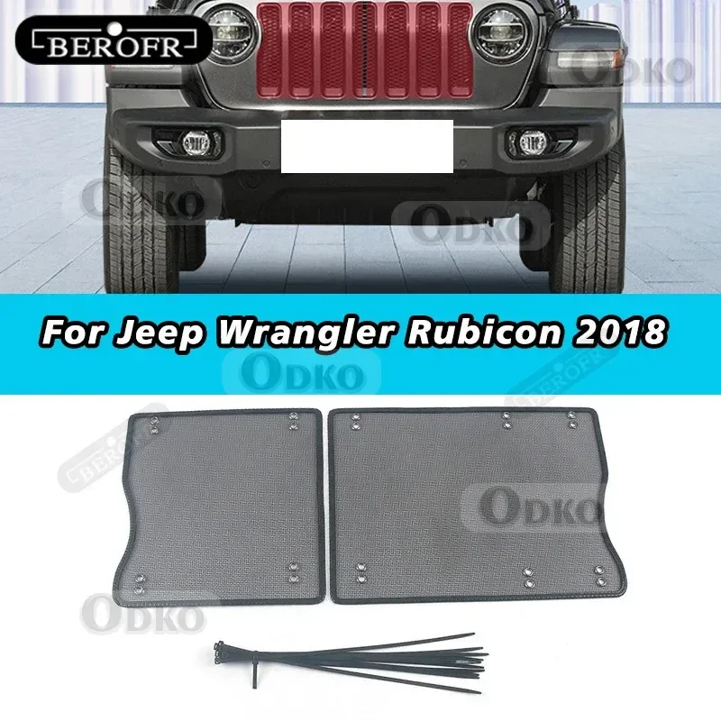 

For Jeep Wrangler Rubicon 2018 Racing Grills Car Insect Net Water Tank Protective Net Cover Panel Decoration Accessories