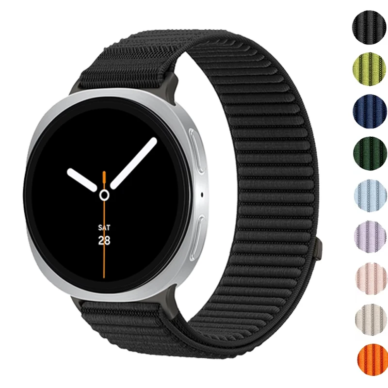 Sport Band for Samsung Galaxy Watch 9 8 Strap 44mm 40mm Accessories Pulseras Nylon Loop Bracelet Correa Galaxy Watch 8 Classic