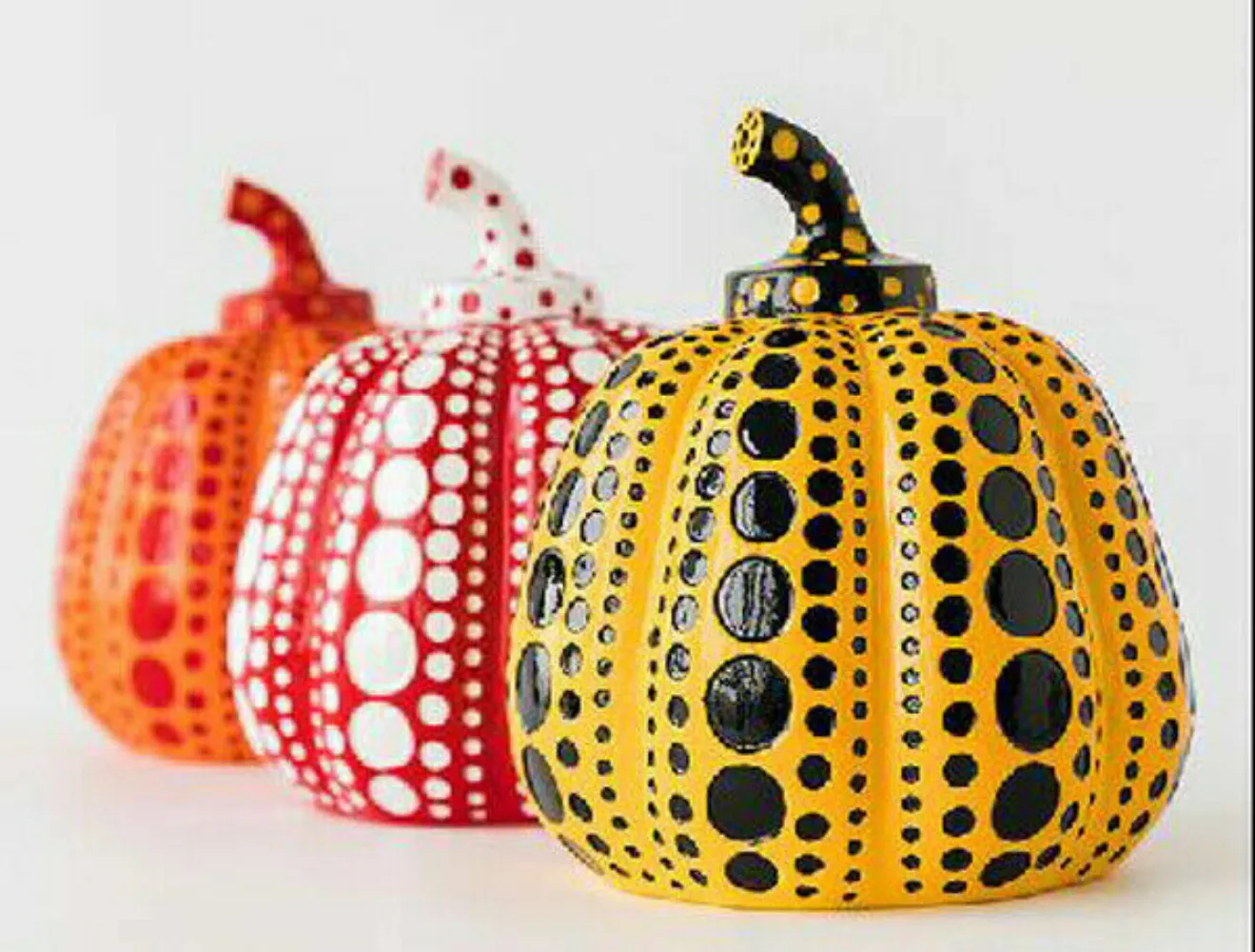 1×Pumpkin Lammfromm Yayoi Kusama Japan Art Paperweight Object Sculpture Decorate