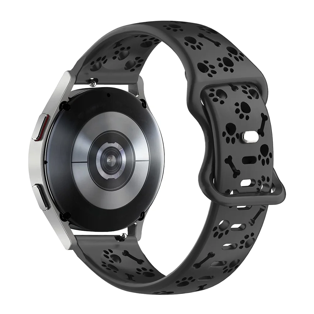 Hollow-out Dog Paw Strap 22mm 20mm for samsung galaxy 7/FE/6 Correa Huawei Watch GT 6/5/4 46mm Redmi 5 active/lite Amazfit bip 6