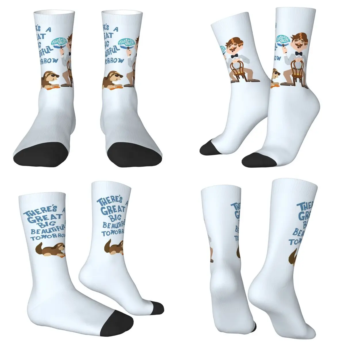 Man Has A Dream Calcetines Harajuku Medias súper suaves Calcetines largos para todas las estaciones Accesorios para regalos de Navidad unisex