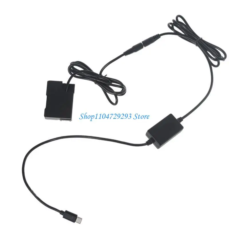 Y2GD Portable Type-C to EN EL14 Dummy Battery Power Adapter for D3100 D3200 D3300 D3400 D3500 D5100 D5200 D5300