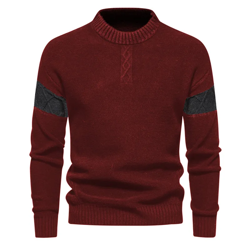 2023 uomo autunno e inverno nuovo maglione lavorato a maglia Versatile tinta unita