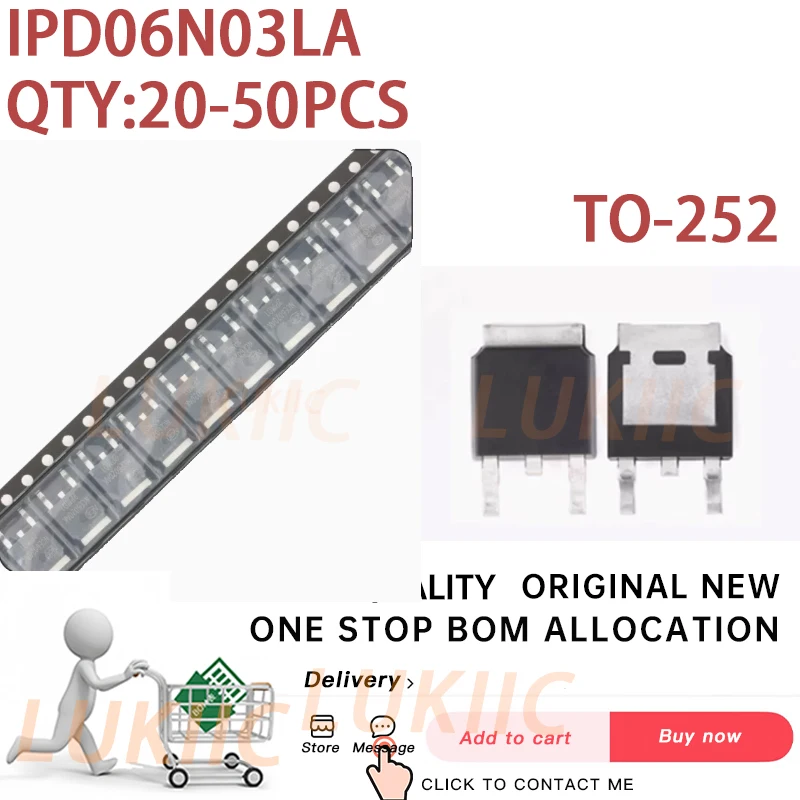 (20-50PCS)100% New IPD06N03LA 06N03LA