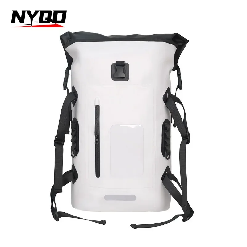 

32L Waterproof Backpack Large Capacity Outdoor River Trekking Shoulder Diving Wet Dry Rafting Canoeing Kayak PVC Camping Bag