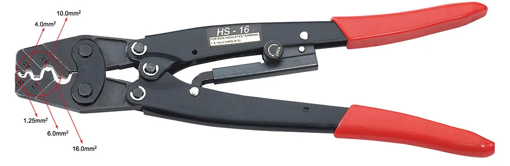 HS-16 Crimpzange im japanischen Stil für Terminal 1,5–16 mm2 Crimpzange Ratschen-Crimpwerkzeuge Zange – Detail 9