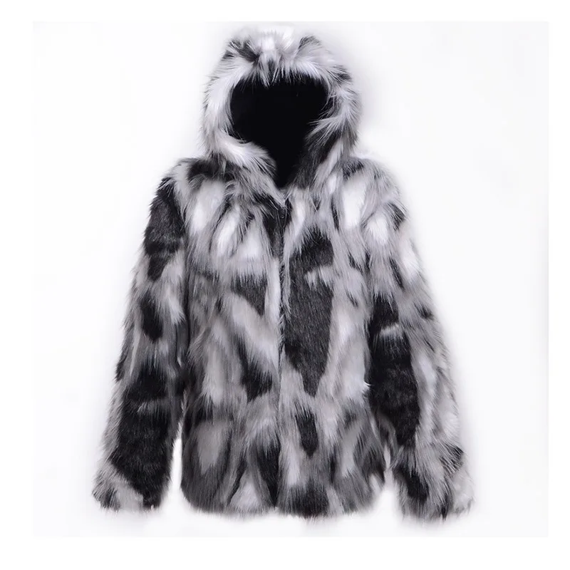 Men's Autumn/Winter Top Coat Faux Fur Eco-friendly Medium Length Plus Size Retro Simple Comfortable Casual Design Fashion New
