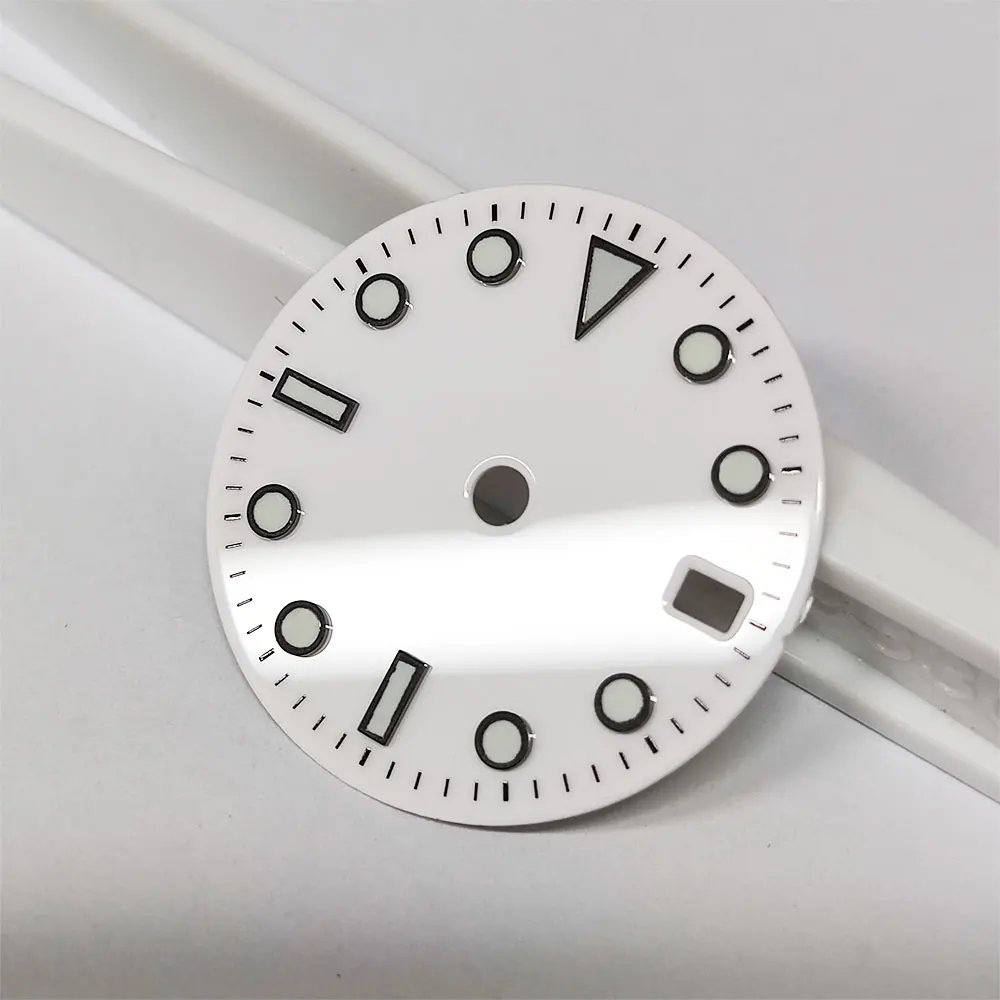 28,5 mm/29 mm Zifferblatt, geeignet für NH35 NH36 Uhrwerk, Herrenuhr BGW9, leuchtendes Einzelkalender-Zifferblatt, Zubehör, Ersatzteil
