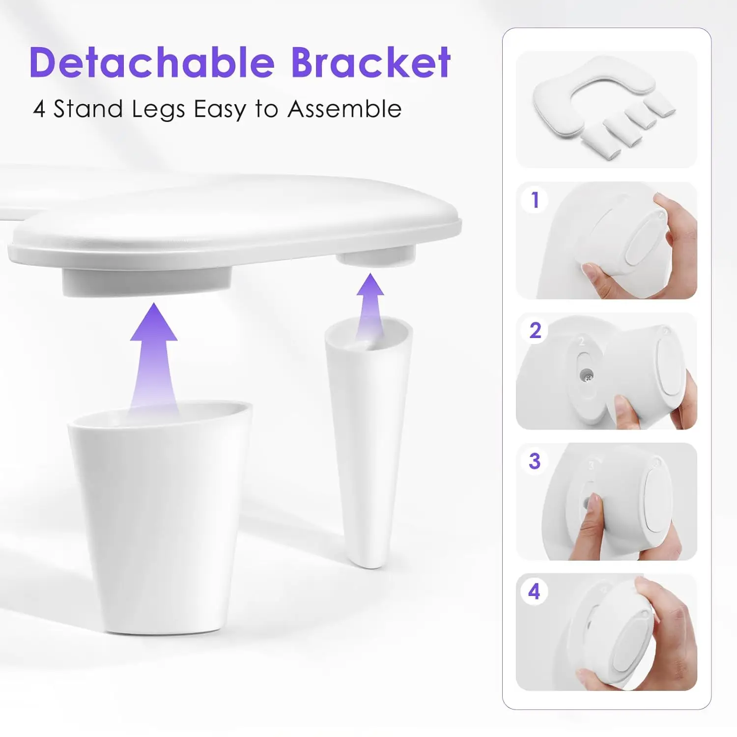 U-shaped Manicure Nail Arm Rest Stand Big White Armrest Microfiber PU Leather Hand Rest Pillow for Acrylic Nail Cushion