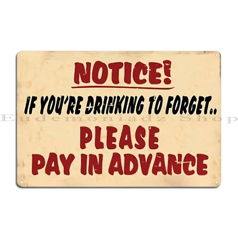 ملاحظة إذا قمت بإعادة الشرب للمنسى، يرجى الدفع في ملصق لوحة معدنية كلاسيكية كلاسيكية من القصدير