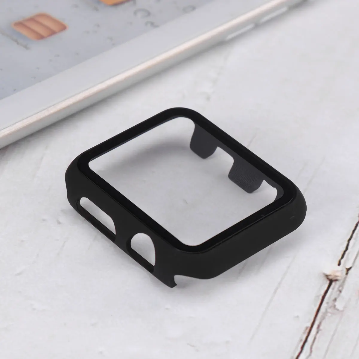 

1pc Watch Screen Protector Full Cover Tempered Glass Film Anti Scratch Anti Fingerprint Clear Compatible For Iwatch Smart Watch