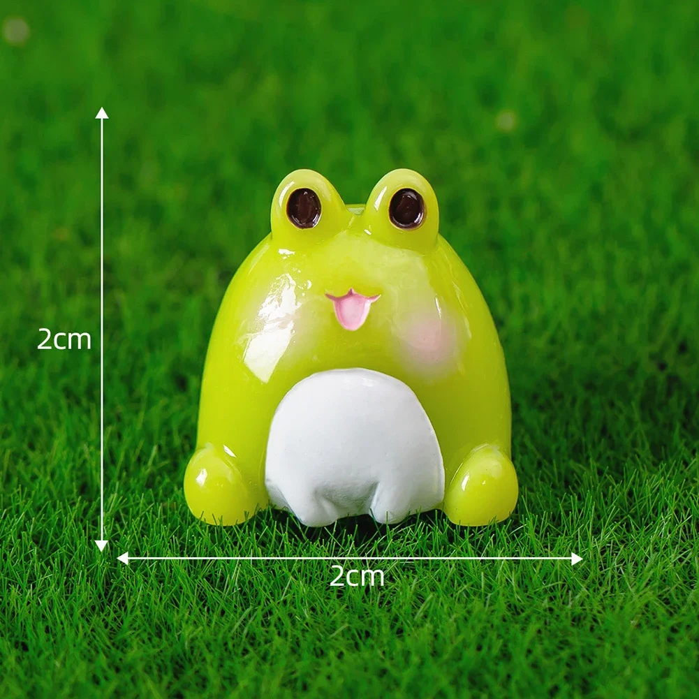 Animals Figurine Rabbit Frog Terrarium Moss Decor Dollhouse Accessories Ornament Decoration Crafts Figurines