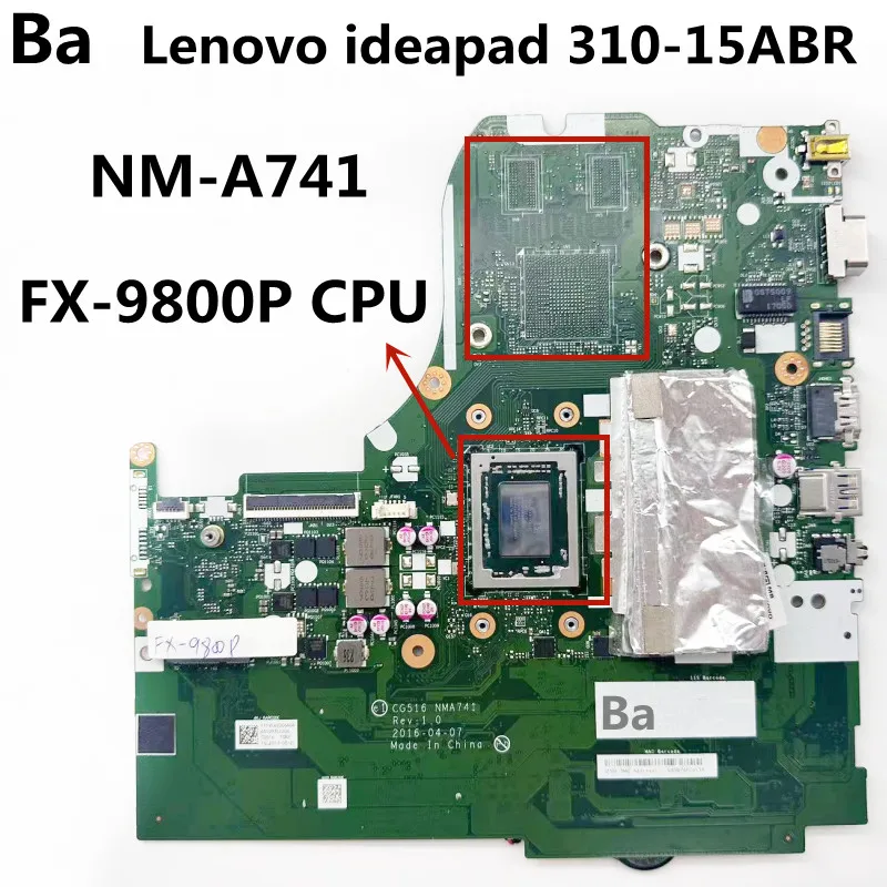 placa-base-para-lenovo-ideapad-310-15abr-nm-a741-cpu-fx-9800p-4g-ram-100-prueba-de-trabajo