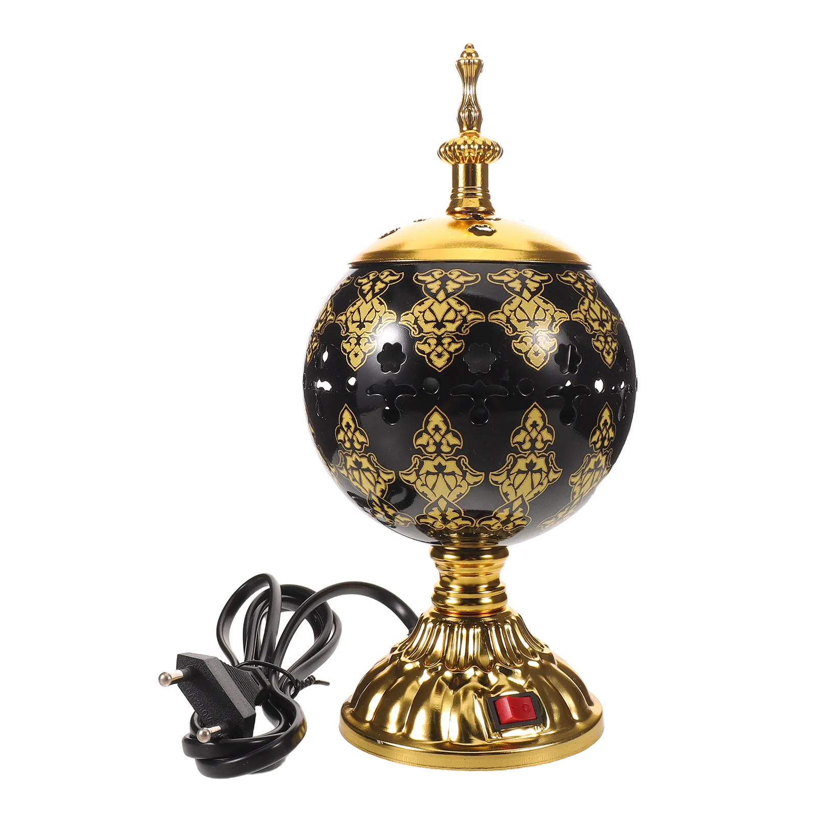 Ceramic Electric Incense Burner Plug-in Bukhoor Perfume Burner 7.09 Inch Home Meditation Aromatherapy Holder Incense Censer