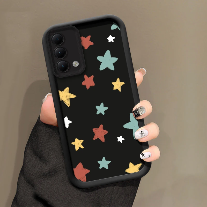 Phone Case For OnePlus Nord 4 3 2 CE 2 3 4 5 Lite ACE 2 3 8T 10R 11 Colorful Stars Silicone Soft Shockproof Bumper Back Cover