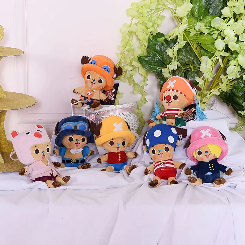 One Piece Plush Keychain Doll 12cm Luffy Tony Chopper Soft Stuffed Toy Backpack Ornaments Kawaii Plush Doll Pendant Best Gift - view 4