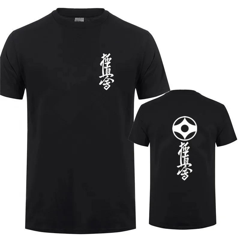 Summer Kyokushin Karate T Shirts Cool Printed Mens Short Sleeve Cotton Japan Karate T-shirt Man Funny Tee Shirt OT-602