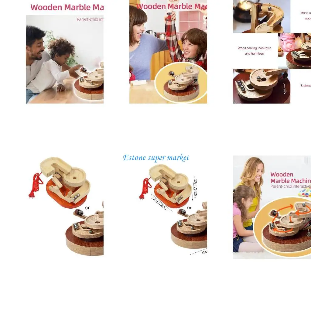 

090B Creative Marble Running Ball Art Machine Home Decoration Multiple Ways to for Play Students/Family Birthday