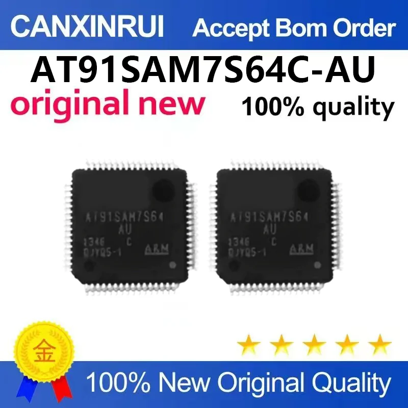 （5pcs-100pcs）Brand new original AT91SAM7S64C-AU LQFP-64 (10x10) microcontroller chip