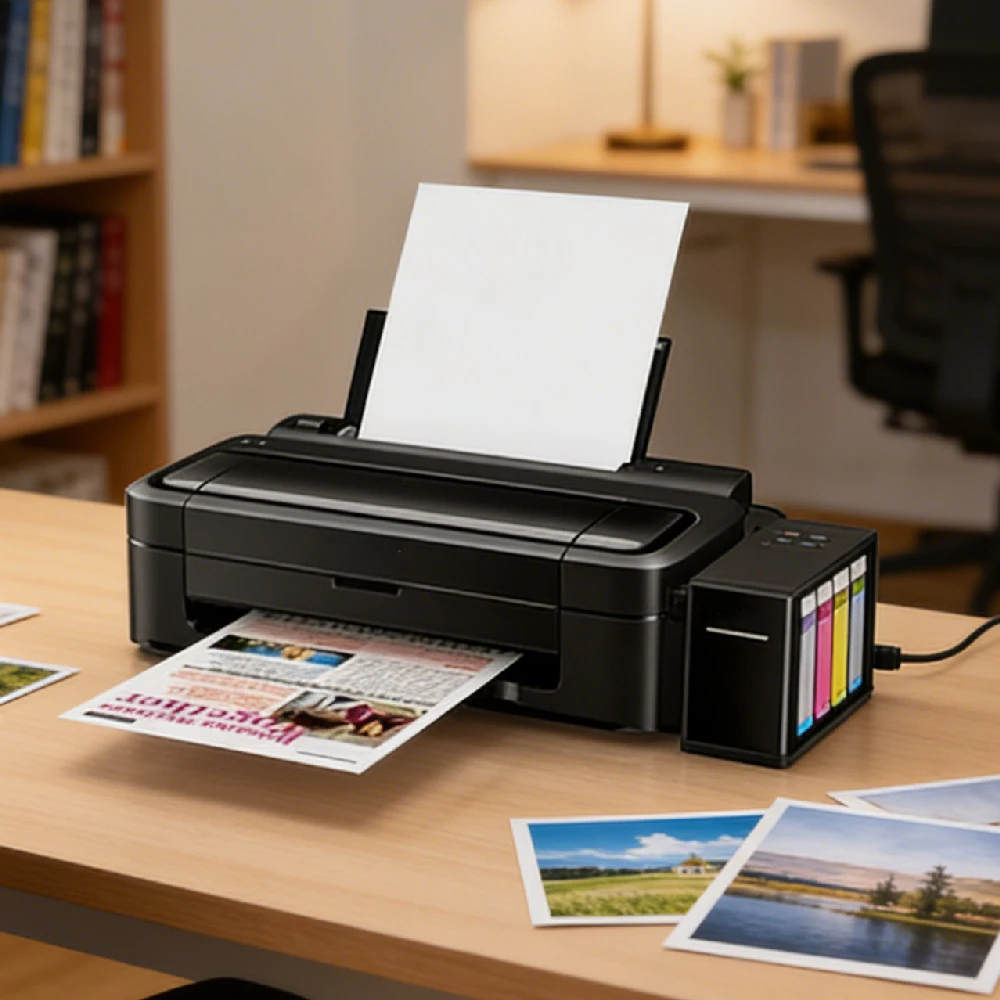 A4 Sublimation Printer Set, Automatic Desktop Heat Transfer Printing Machine, for Fabric T-shirt New Condition