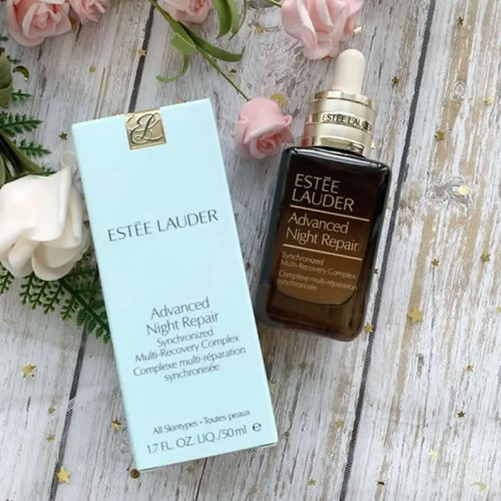 Estee Lauder Advanced Night Repair Serum Synchronized Multi-Recovery Complex Gesichtsserum Anti-Aging Feuchtigkeitsspendend Straffend Aufhellend – Detail 2