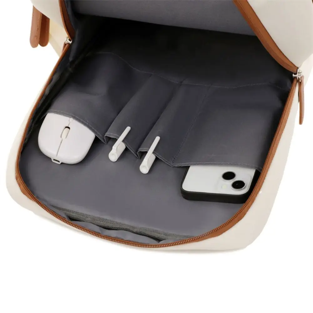 Waterproof Student Backpack Wear-resistant Large Capacity Travel Backpack Leisure With Luggage Belt & USb Charging