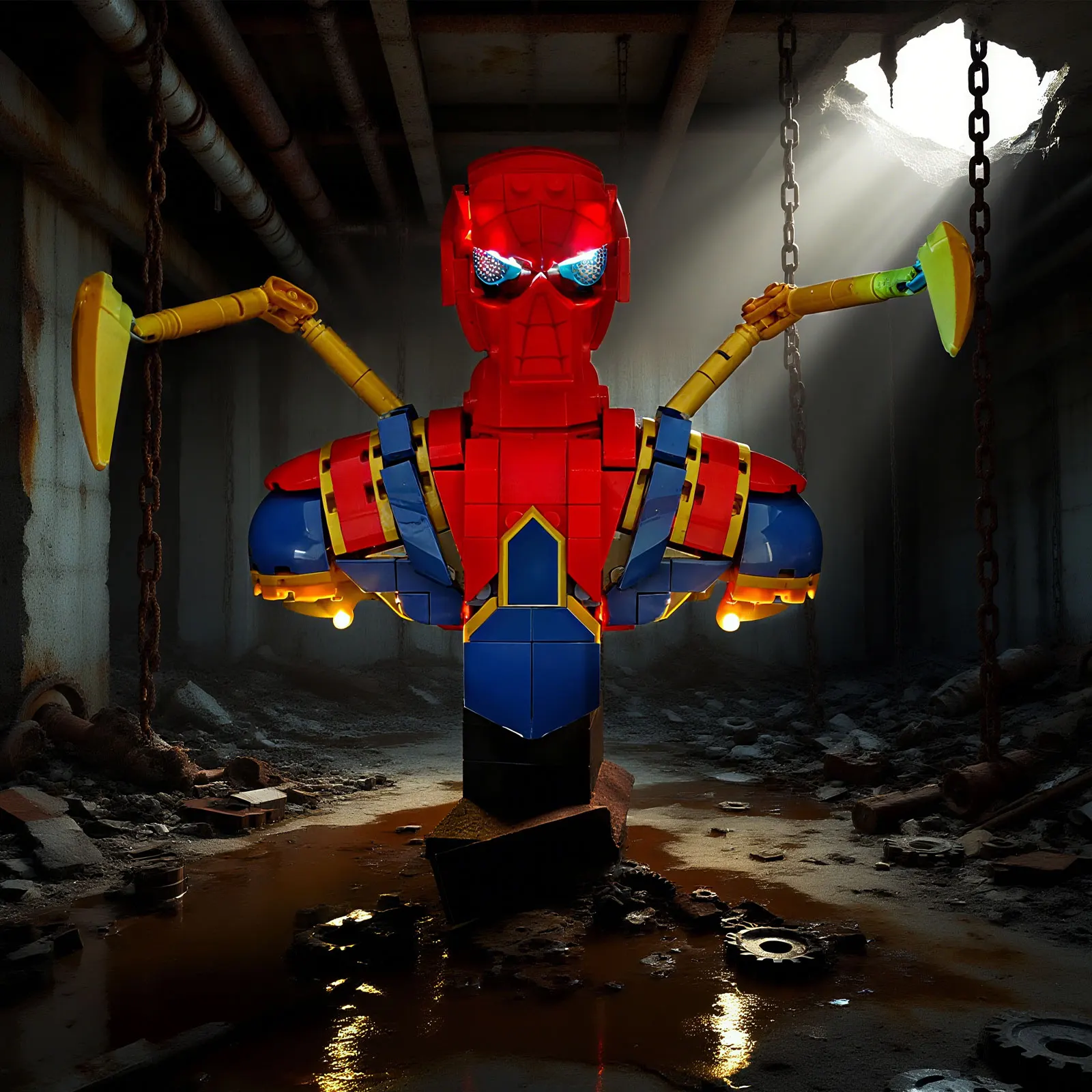 مجموعة إضاءة LED LYBMTWF متوافقة مع طراز Lego 76326 Man Minifigure (لا تشمل الطوب النموذجي)