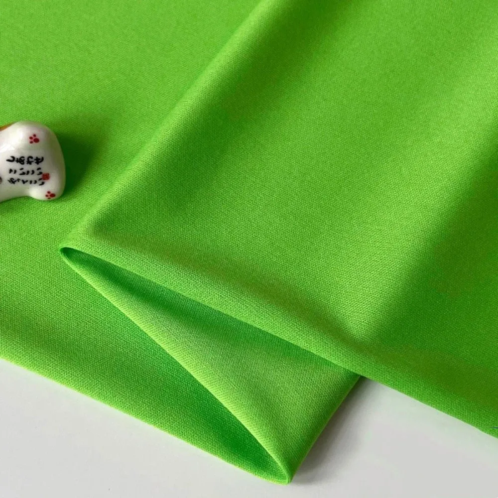 

Micro Elastic Lining Fabric Knitted 160*100cm T-shirt Sewing Material Plain Soft Polyester Cloth For Clothing Bags Wallet Liner