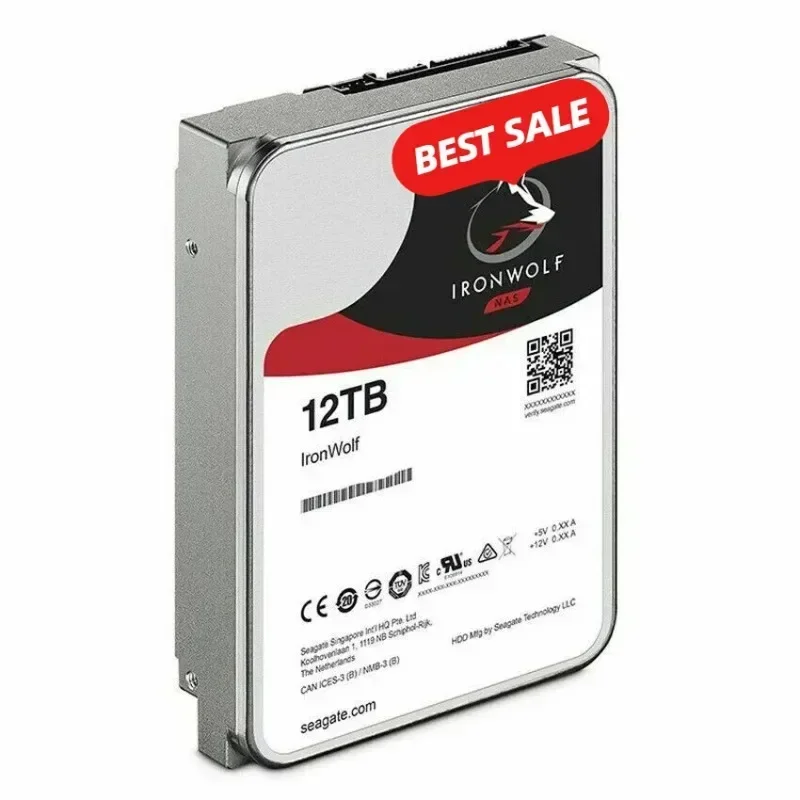 Imagem -02 - Ironwolf Pro-hdd Nas para Seag-ate 12tb 12tb 7200rpm Sata gb s 3.5 St12000ne0008 Novo