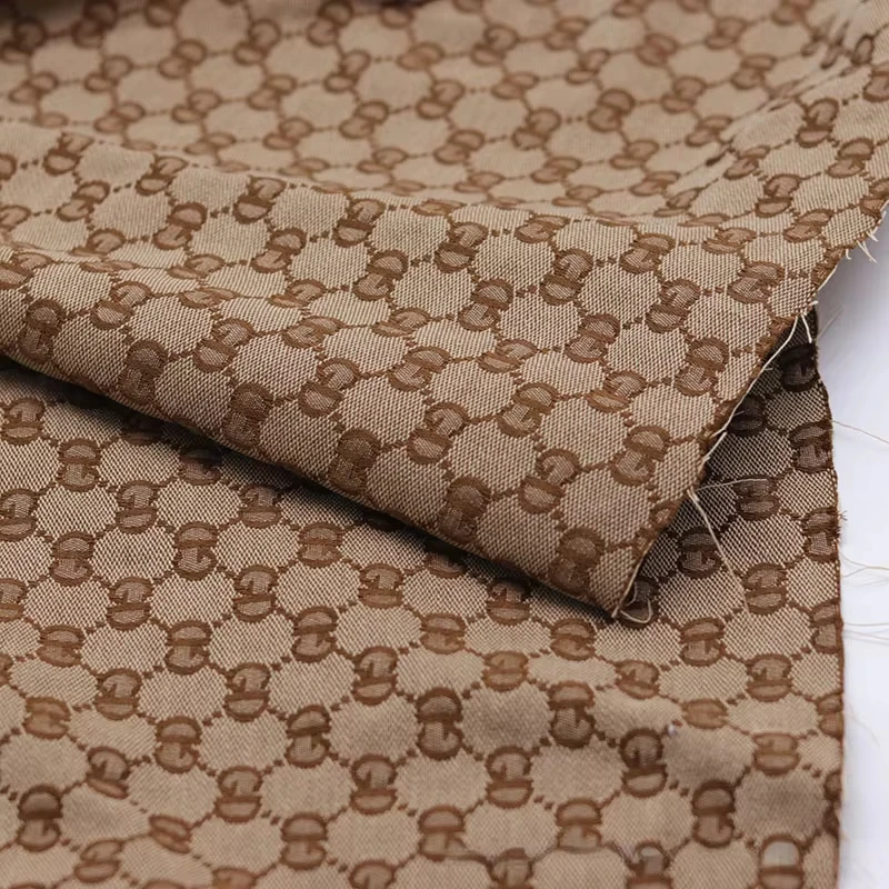 Fashion Polyester Cotton Jacquard Woven Fabric Heavyweight Upholstery Material for Sofa Cushion & Vintage Garments Pants Bags