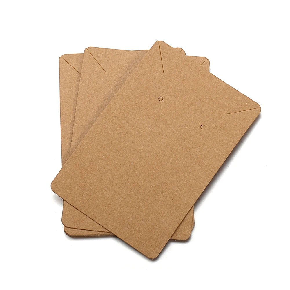 50 Stück/Set Präsentationskarten für Ohrringe und Halsketten, geeignet für Schmuckkästchen und Verpackungen, Kartonanhänger, Papierkarten für Ohrstecker, 6 x 9 cm. – Detail 6