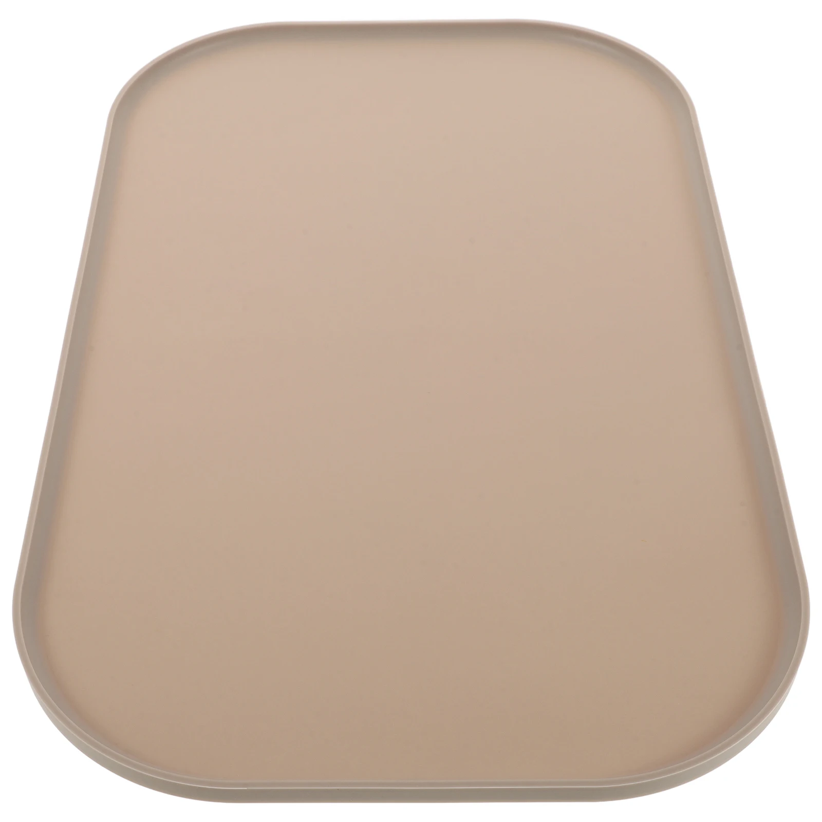 

Silicone Pet Placemat Dog Bowl Cat Food Mat Reusable Feeding Water Bowl Pad Insulated Non Slip Double Bowls Beige