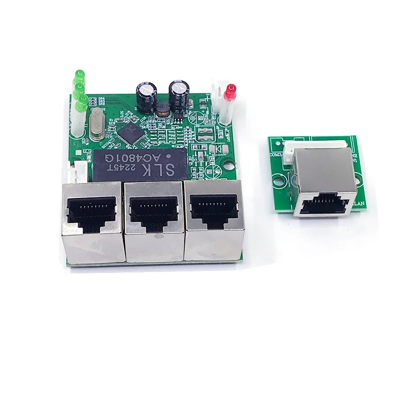 Mini PCBA 4/5 Portas Networkmini Ethernet interruptor módulo 10/100Mbps 5V 12V 15V 18V 24V