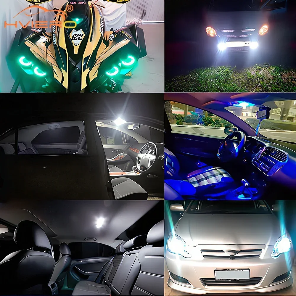 Lámpara para maletero de coches T10 W5W COB, luces de gel de sílice, marcador Led de cuña, instrumento de cúpulas de lectura, Bombilla de