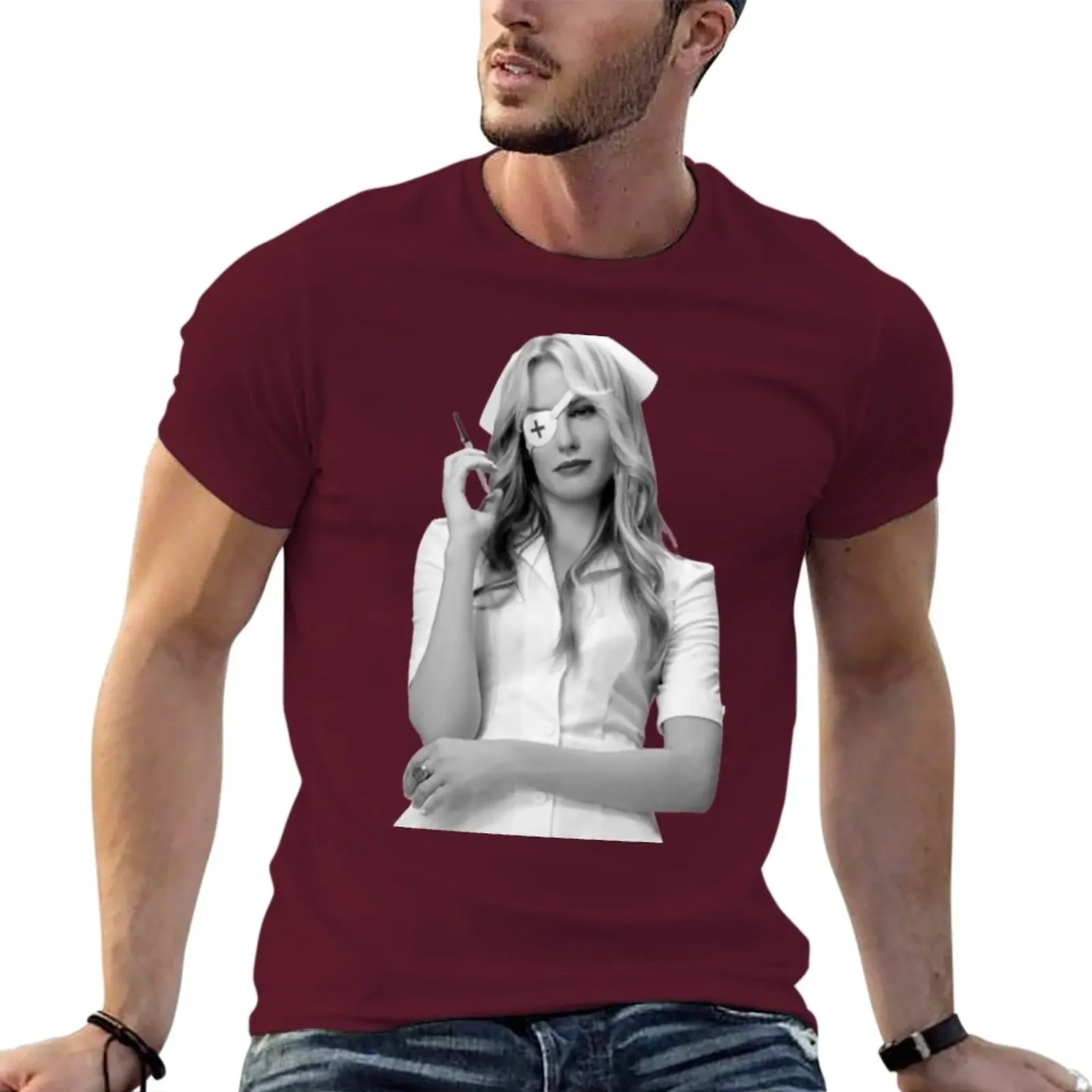 Oversized t-shirt custom t shirts big and tall t shirts for men New  Driver - Daryl Hannah - Nurse - Kill Bill T-Shirt Hot Sale