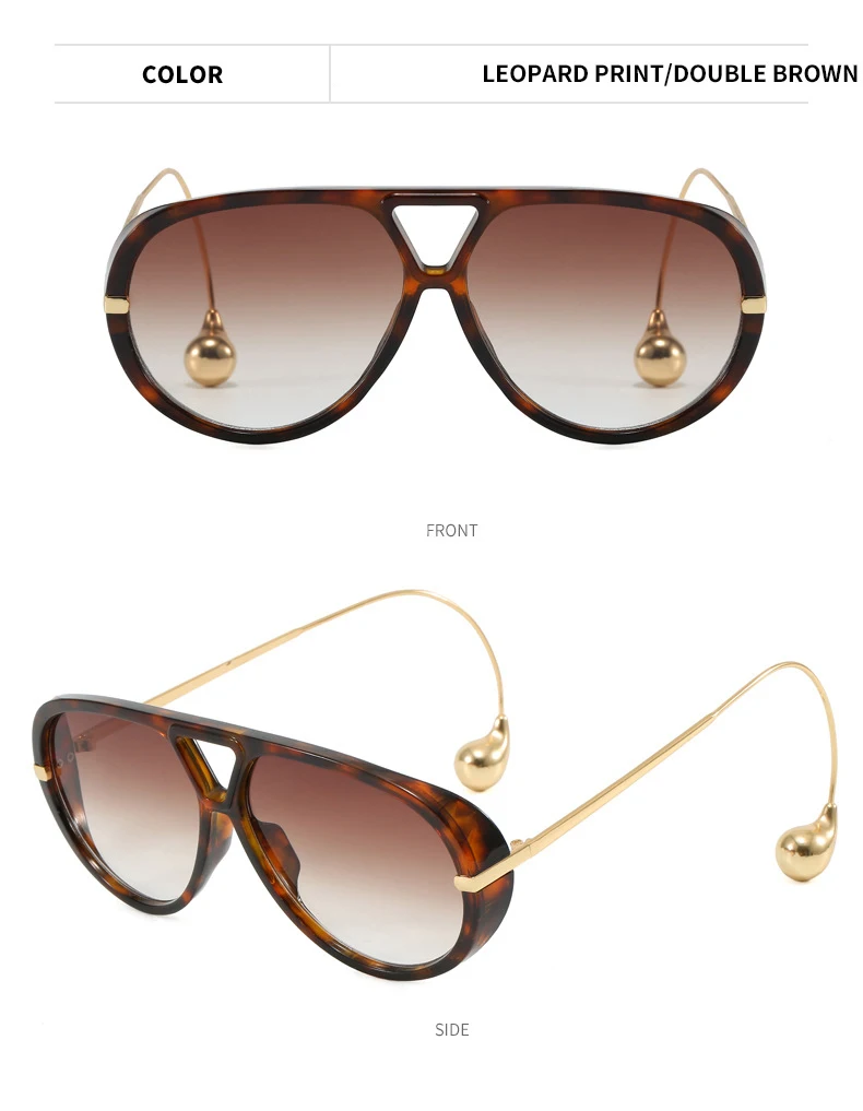 Übergroße Pilot Oval Punk Sonnenbrille Frauen Großen Rahmen 2025, Luxus Vintage Doppel Strahl Sonnenbrille Für Dame Outdoor Brillen UV400 – Detail 25