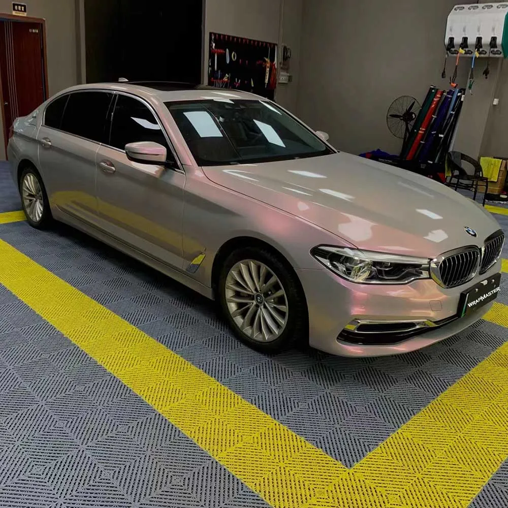 5x56ft Twin Color Long-Lasting Metallic Vinyl Car Wrap Film How to Apply Guide for Custom Vehicle Decal Wrap