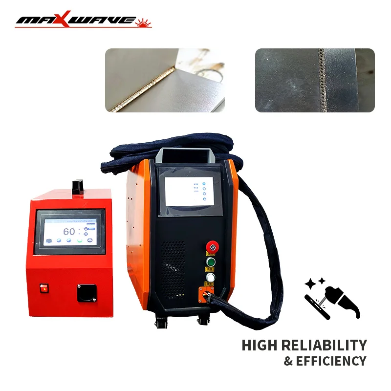 ماكينة لحام بالليزر 800 وات 1200 وات تصميم محمول مبرد بالهواء خفيف الوزن وكفاءة عالية