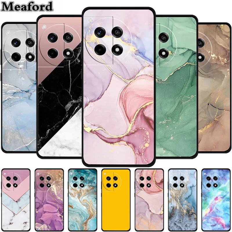 حافظة سيليكون لينة لـ oneplus 12r ، تصميم رخامي ، حافظة من البولي إيثين الحراري لـ oneplus ace 3 ace3 5g cph2609 #1