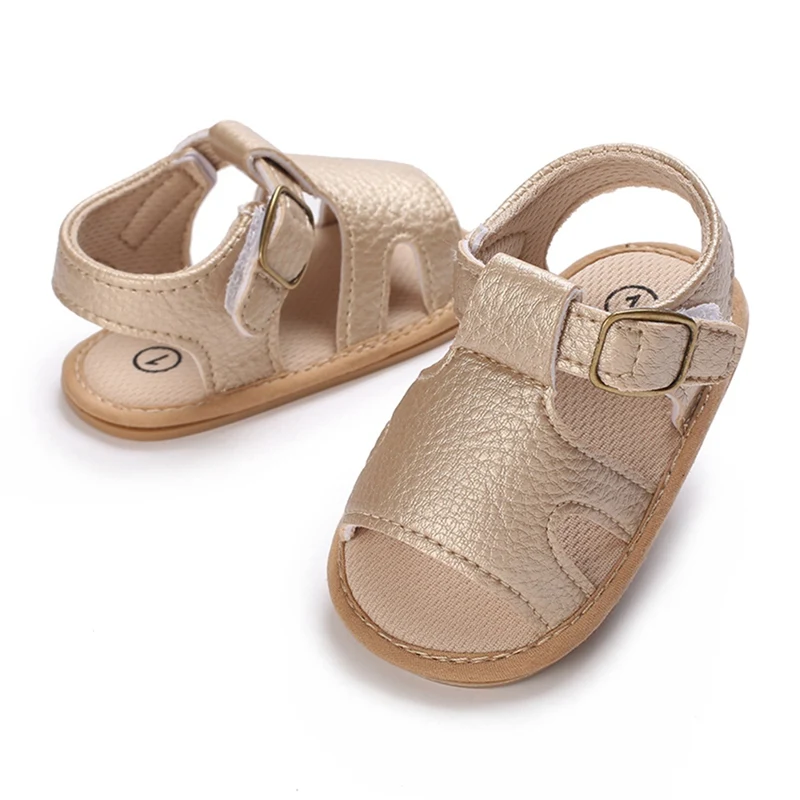 Sepatu sandal kulit PU untuk bayi, sepatu sandal bayi perempuan, sepatu berjalan, sepatu boks sol lembut, sepatu kulit PU Anti selip, sepatu kasual untuk bayi