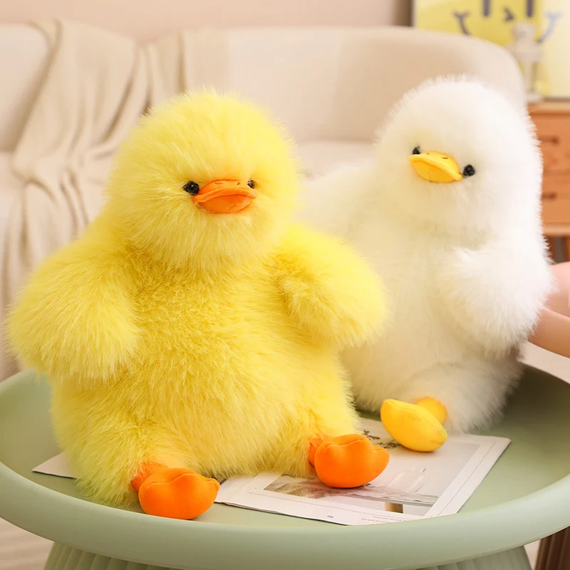 

Cute Fluffly Stuffed Duck Animals Plush Toy Cuddly Ducks Plushies Doll Anime Soft Kids Toys for Girls Throw Pillow Home Decor