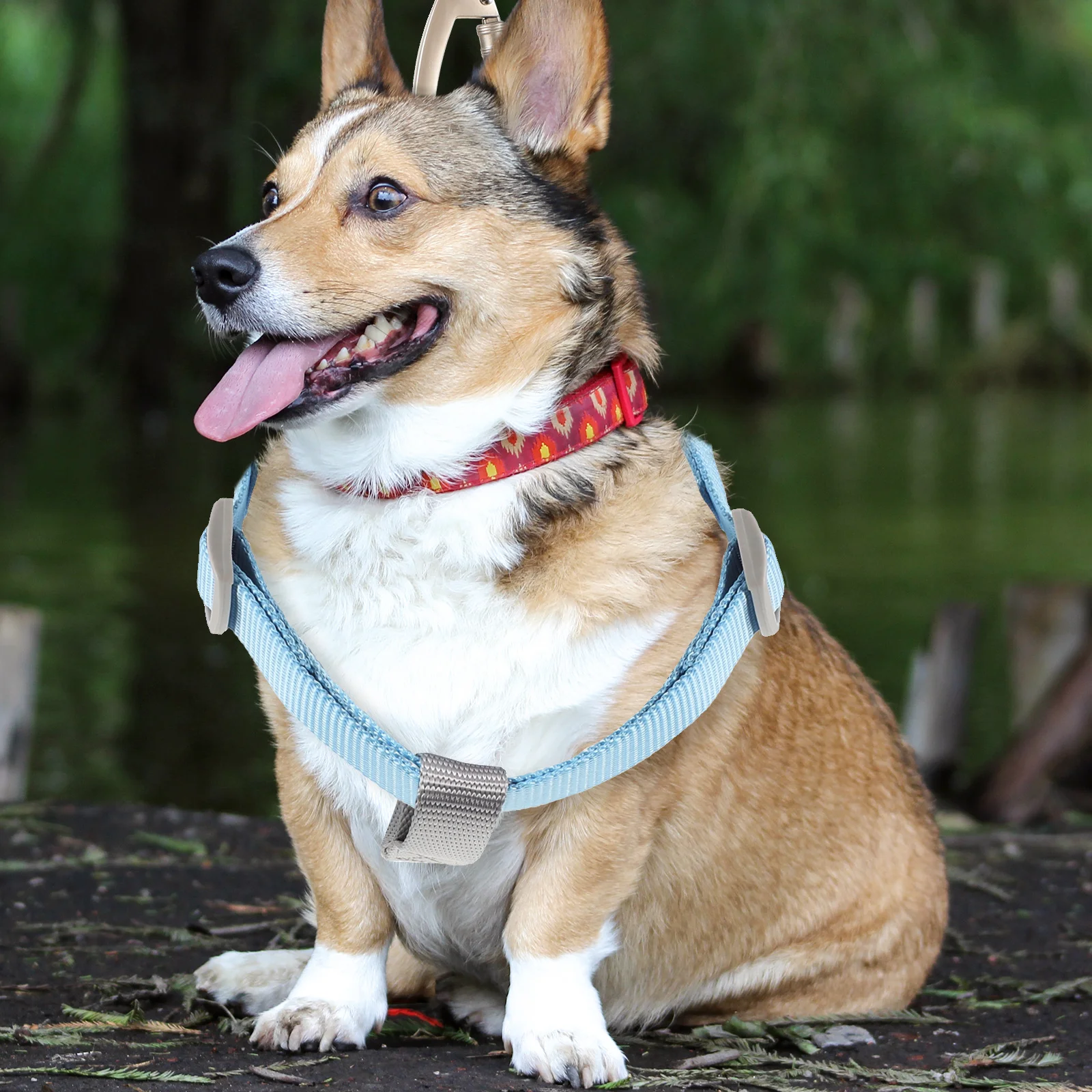 

1 Set Dog Escape Proof Adjustable Small Light Harness Dog Walking Leash Outdoor Pet Collar Service Vest Compact Lightweight