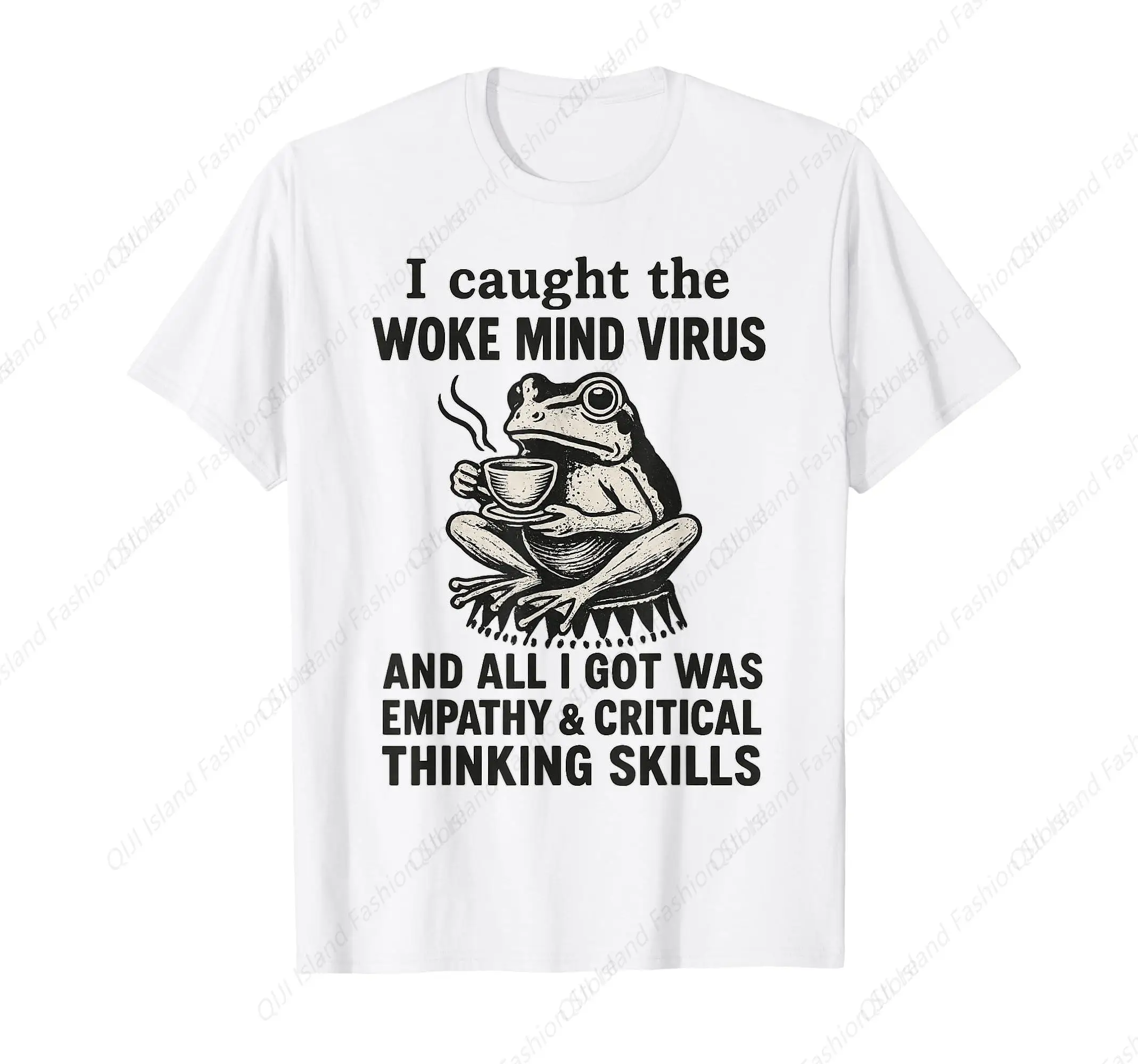 

I Caught The Woke Mind Virus No Sign Frog T-Shirt